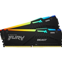 Kingston FURY Beast KF556C36BBEAK2-32 32GB RGB (2x16GB) System Memory, DDR5, 5600MHz, Black, 288 Pin Kingston FURY Beast KF556C36BBEAK2-32 32GB RGB (2x16GB) System Memory, DDR5, 5600MHz, Black, 288 Pin